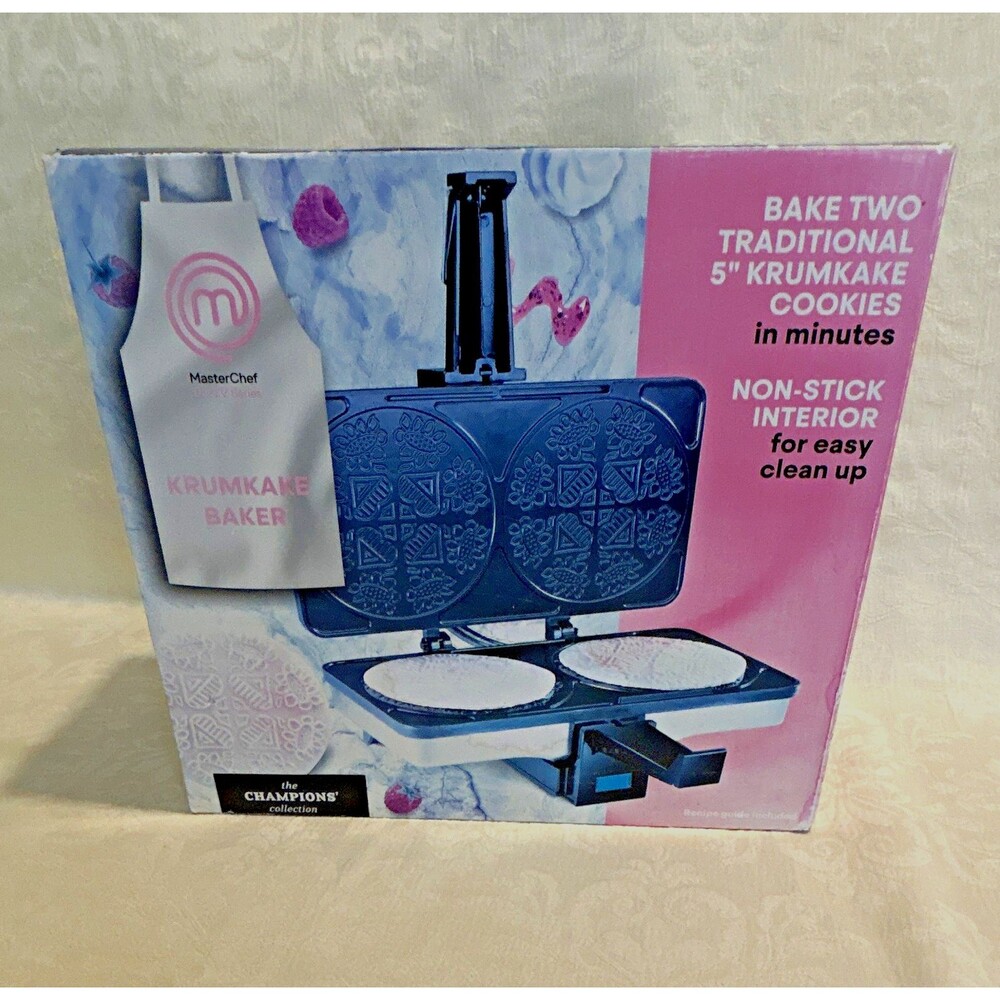 MasterChef Krumkake Baker The Champions Collection Non-Stick Cookie Maker NIB